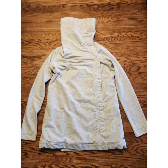 lululemon athletica Tops - Lululemon Savasana Wrap Jacket Womens Size 2 Gray Asymmetrical Snap Cardigan